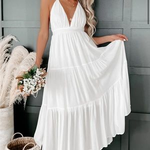 Nana macs white flowy dress